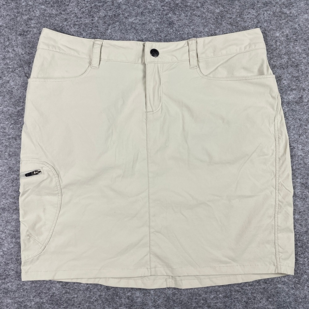 Patagonia Skirt Womens 4 Beige Quandary Hiking Outdoor Mini Multi Pocket